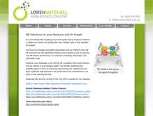 Tablet Screenshot of lorenmitchell.com.au